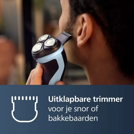 Philips Shaver 3000X Series X3003/00 - Elektrisch scheerapparaat – met trimmer – mannen - Blauw - afbeelding 5