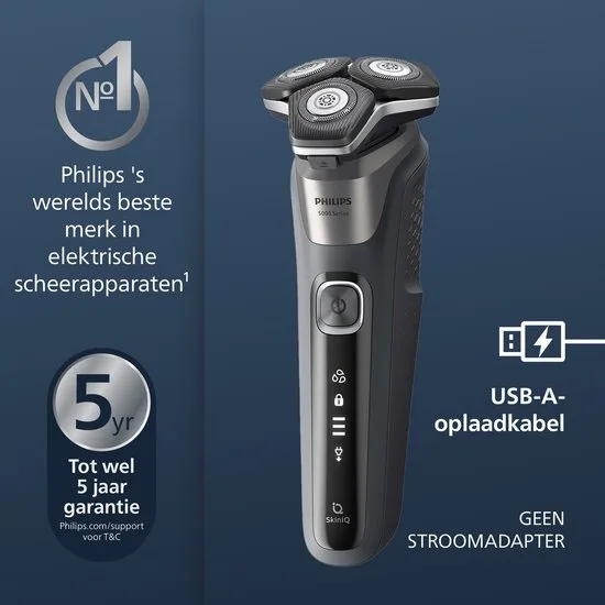 Philips Shaver 5000 Series S5887/35 - Elektrisch scheerapparaat – met trimmer – mannen - Met reisetui - afbeelding 5