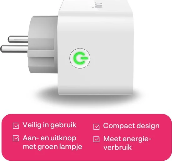 Innr slimme stekker - Zigbee - werkt met Philips Hue* & Google Home - smart plug met energiemeter - smartplug - 4 stuks - afbeelding 3