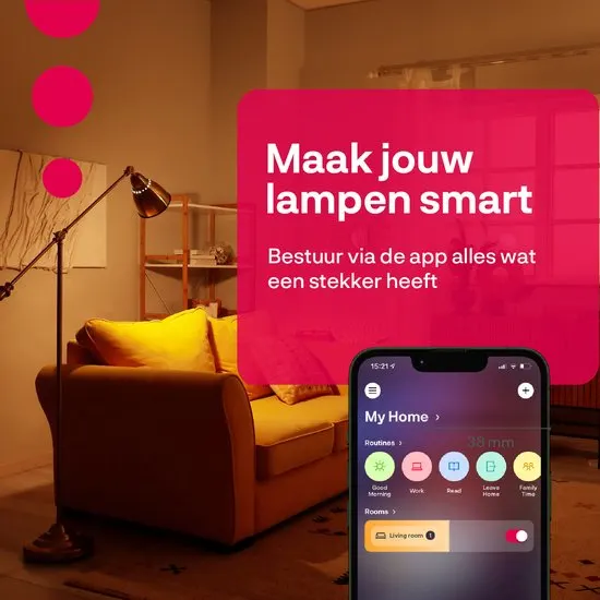 Innr slimme stekker - Zigbee - werkt met Philips Hue* & Google Home - smart plug met energiemeter - smartplug - 4 stuks - afbeelding 4