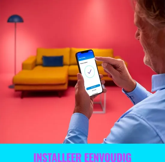 WiZ LED strip - Starterset - 2 meter - RGB+W - Makkelijke installatie - Gekleurd en Wit Licht - Wi-Fi - RGB; één kleur tegelijk - afbeelding 4