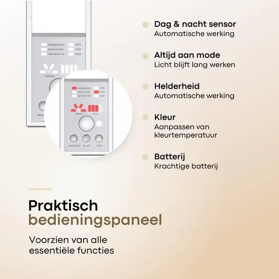 Boscer Led Lamp - 30 CM - Bewegingssensor - Lichtsensor - Magnetisch Ophangbaar - USB-C Oplaadbaar - Trapverlichting - Keukenlamp - Nachtlamp - LED Strip - Eenvoudig bedienbaar bedieningspaneel - afbeelding 4