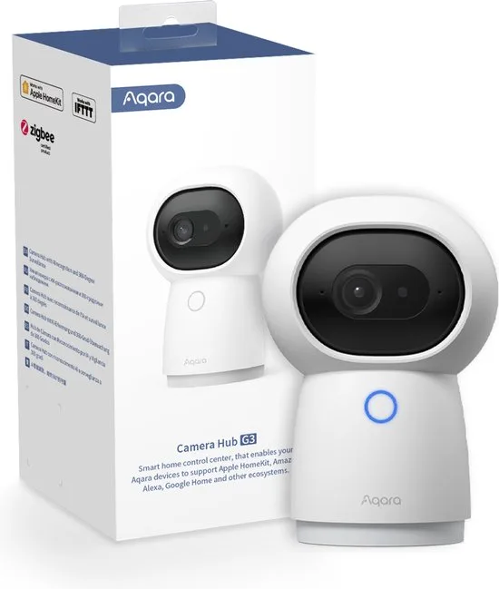 Aqara Camera Hub G3 - Slimme Beveiligingscamera - 2K Resolutie - Zigbee 3.0 Hub - Gezichts- & Gebarenherkenning