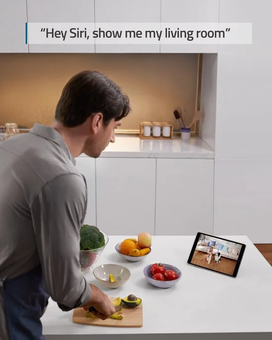 eufy Security E220 Binnencamera - 2K Pan & Tilt - Indoor Cam - Huisdiercamera - Petcam ; 2K-resolutie - Panoramische en kantelfunctie - Nachtzicht - Bewegings- en geluidsdetectie - Tweerichtingsaudio - Compatibel met Amazon Alexa en Google Assistant - afbeelding 4