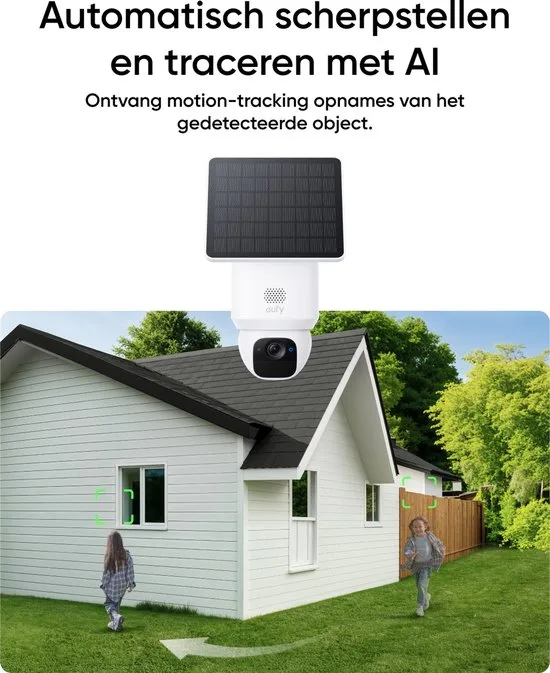 eufy Security Solo Camera E30 – SoloCam - 2K HD-resolutie – 360° Pan & 70° Tilt – AI Auto Lock en Tracking – Zonne-energie met SolarPlus™ Technologie – Geen Abonnementskosten – Draadloze Beveiligingscamera - afbeelding 2
