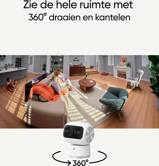 eufy Security Indoor Cam S350 + SAMSUNG MicroSDXC 128GB PRO - Bundel - afbeelding 5