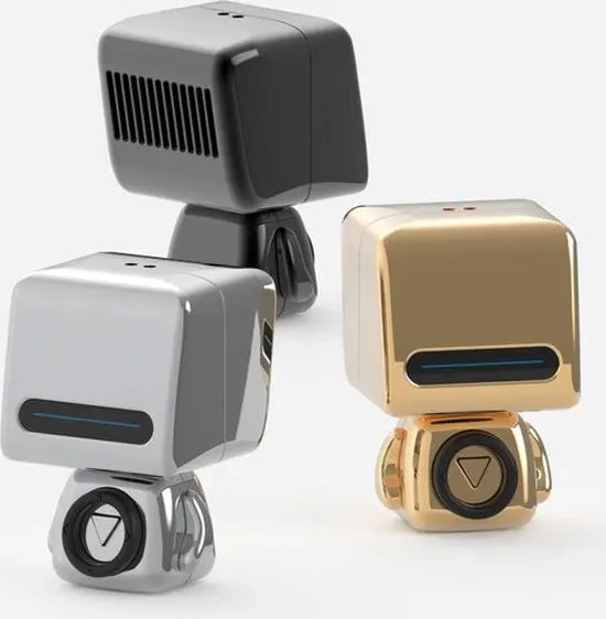 Mobility on Board, Draadloze Bluetooth Luidspreker Robot Model, Zilveren - afbeelding 2