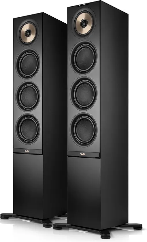 Teufel STEREO L 2 - Vloerstaande streaming speakers - Wifi, bluetooth - Coaxiaal chassis - Airplay 2, Google Cast, Tidal, Spotify Connect - Set van 2 - zwart