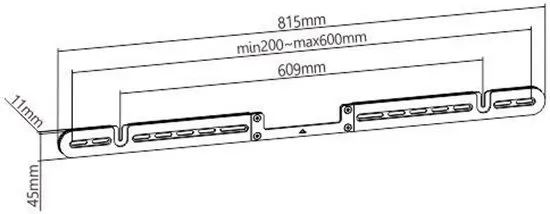 Sonos® Arc soundbar muurbevestiging - wandbeugel - afbeelding 3