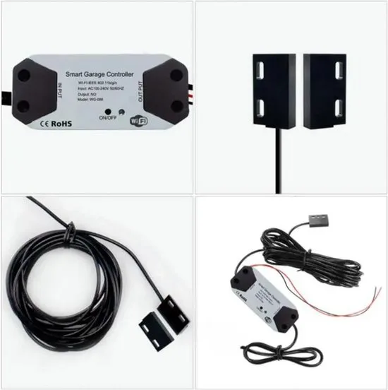 Smart WiFi Garagedeur Opener | Bediening voor Bestaande Garagedeur | Tuya App | Google Home en Alexa | Slimme Schemas | 2.4GHz WiFi | Smartlife - afbeelding 3