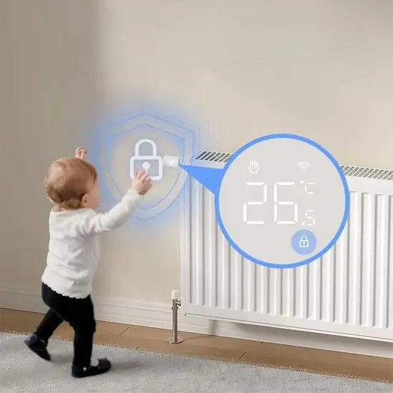 Slimme Radiatorknop Expert | WiFi bediening | Compatibel met Tuya, Smartlife, Alexa en Google Home | Batterijvoeding | App - afbeelding 2
