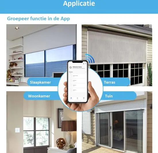 Slimme Rolluikschakelaar | Zonnescherm - Gordijnschakelaar | ZigBee | Wifi - App - afbeelding 4