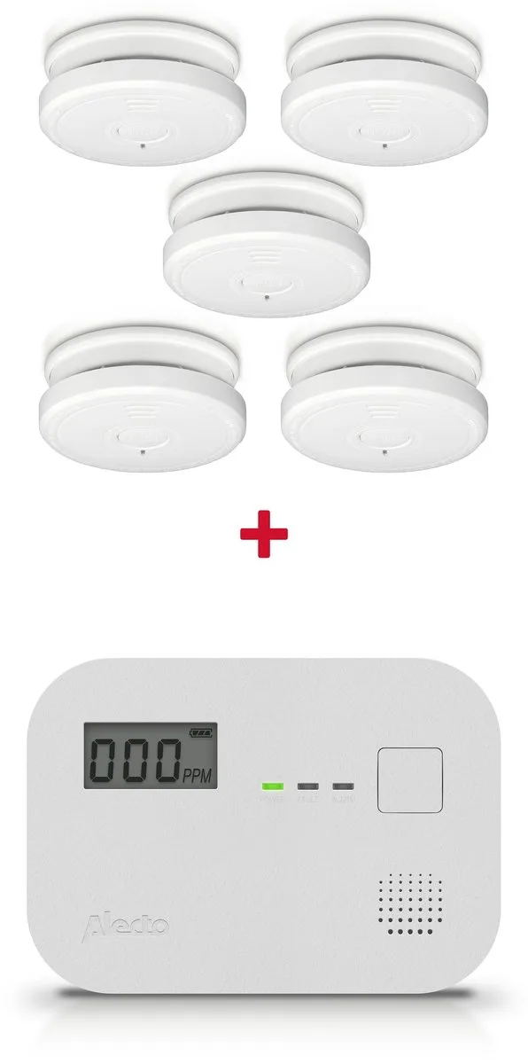 Alecto COA3910 Koolmonoxidemelder met display - 10 jaar sensor - Voldoet aan Europese norm EN50291 - Wit - afbeelding 2