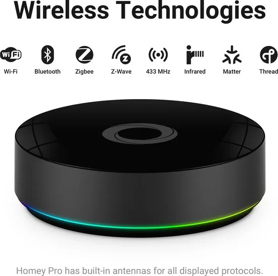 Homey Pro (Early 2023) - Smart Home Hub - Compatibel met meer dan 1000 merken - Werkt met Siri, Alexa en Google Home - afbeelding 4
