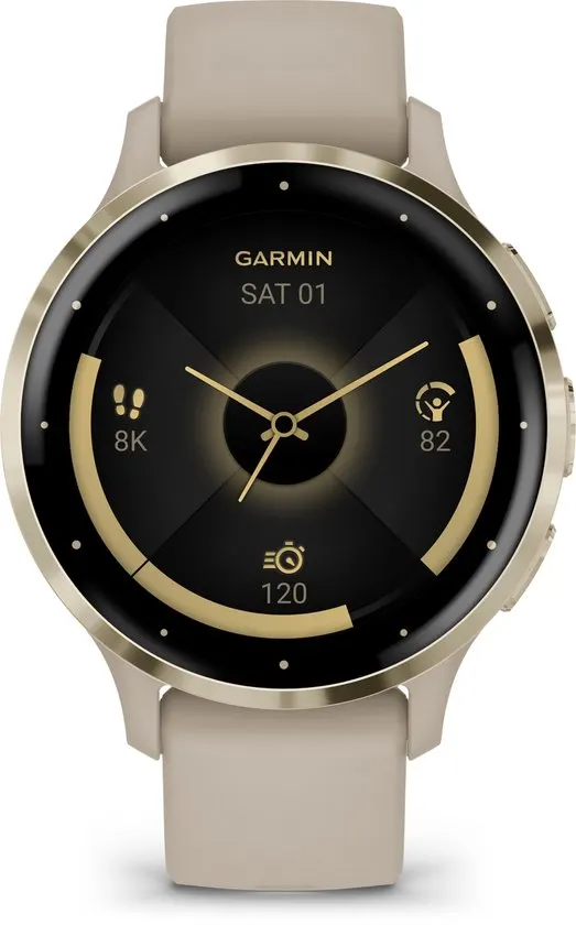 Garmin Venu 3s - Smartwatch - AMOLED-Scherm - 41 mm - French Grey