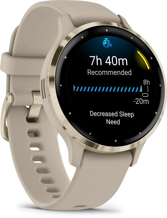 Garmin Venu 3s - Smartwatch - AMOLED-Scherm - 41 mm - French Grey - afbeelding 5