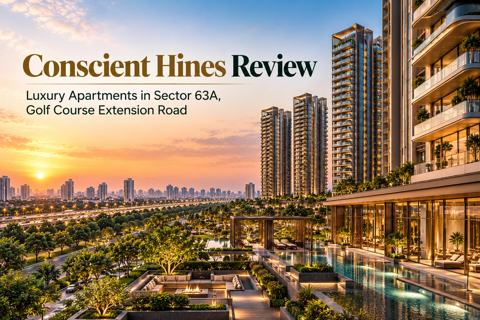 Conscient Hines Sector 63A Review: Benoy-Designed Luxury Homes on Golf Course Extension Road
