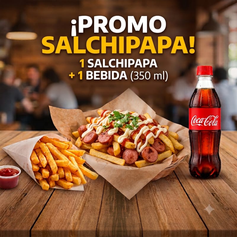 Salchipapa - Foto 1