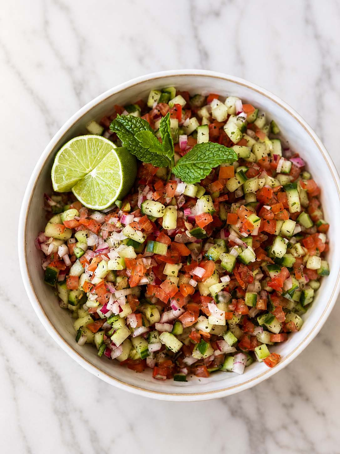 Salad Shirazi — Persian salad