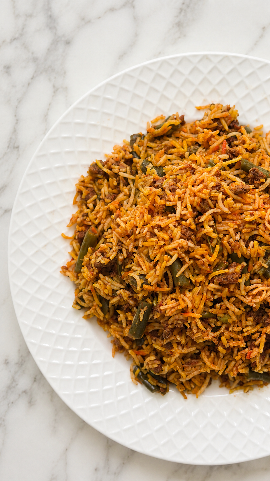 Lubia Polo — Persian rice dish