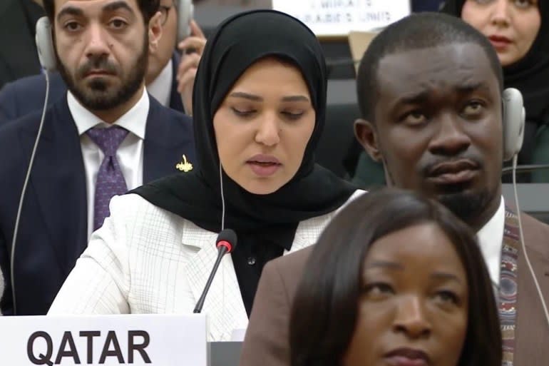 Le Conseil des droits de l'homme de l'ONU adopte une résolution sur les attaques iraniennes contre les États du Golfe. Le Conseil des droits de l'homme de l'ONU adopte une résolution sur les attaques iraniennes contre les États du Golfe.