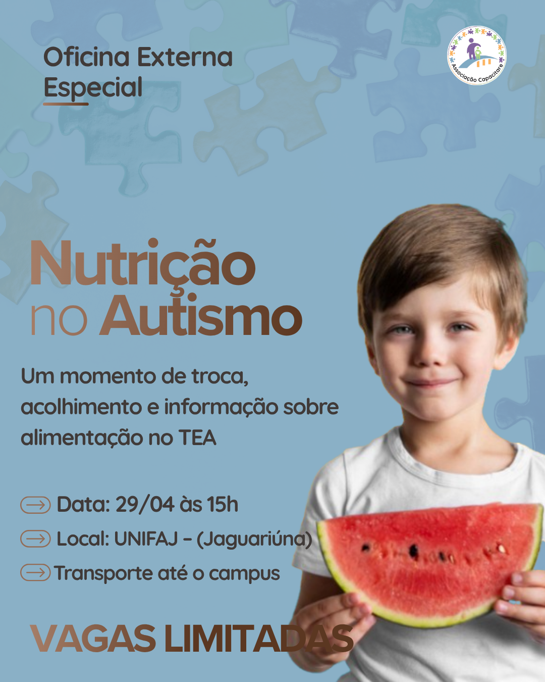 Oficina Externa Alimentação - Vagas Limitadas