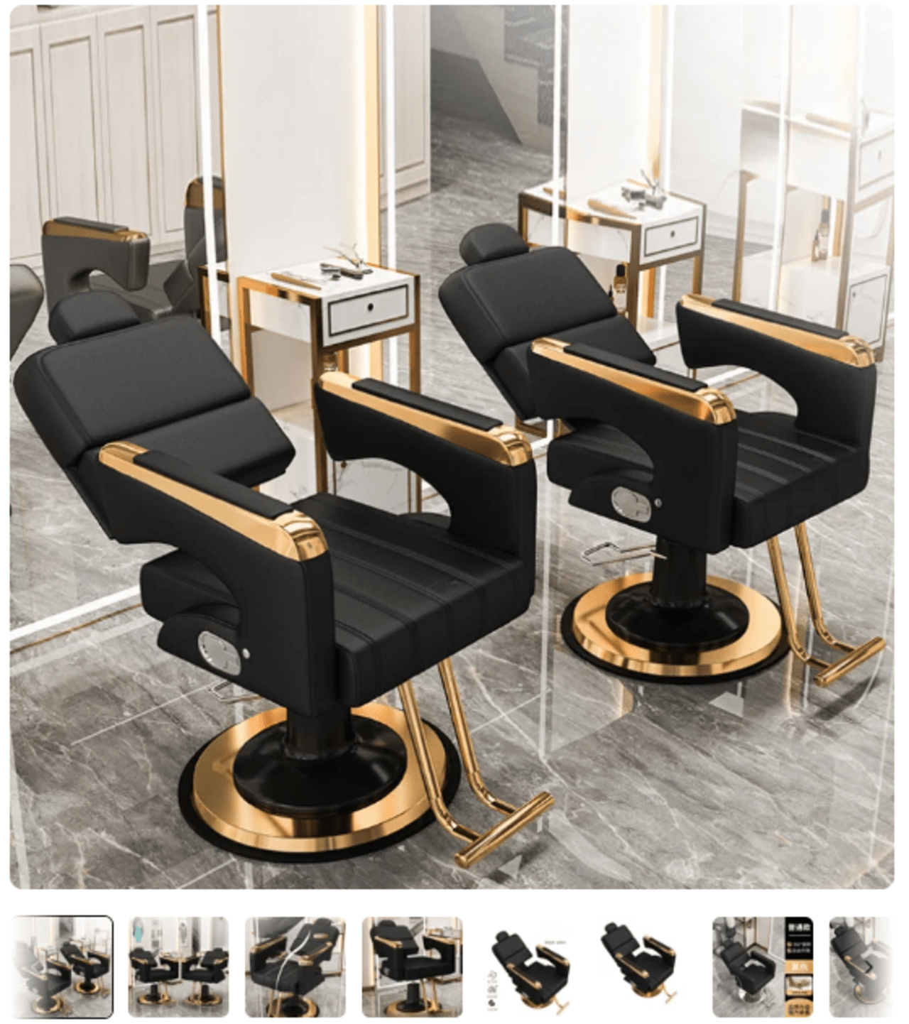 Hairdressing Swivel Barber Chairs Recliner Adjustable Hair Cutting Comfort Barber Chairs Spa Speciality Sillas Furniture QF50BC