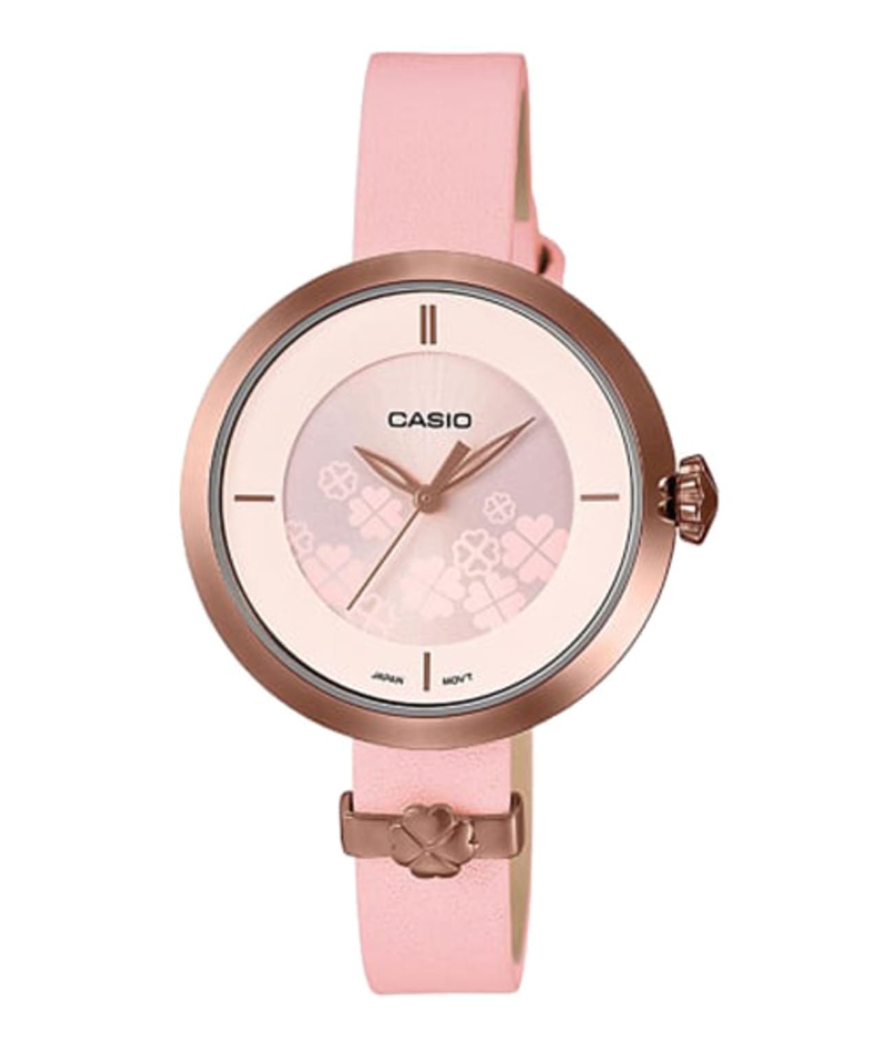 CASIO นาฬิกาคาสิโอ นาฬิกาข้อมือ นาฬิกากันน้ำ นาฬิกาของแท้ ประกันศูนย์ CMG 1 ปี รุ่น LTP-E154RL-2A