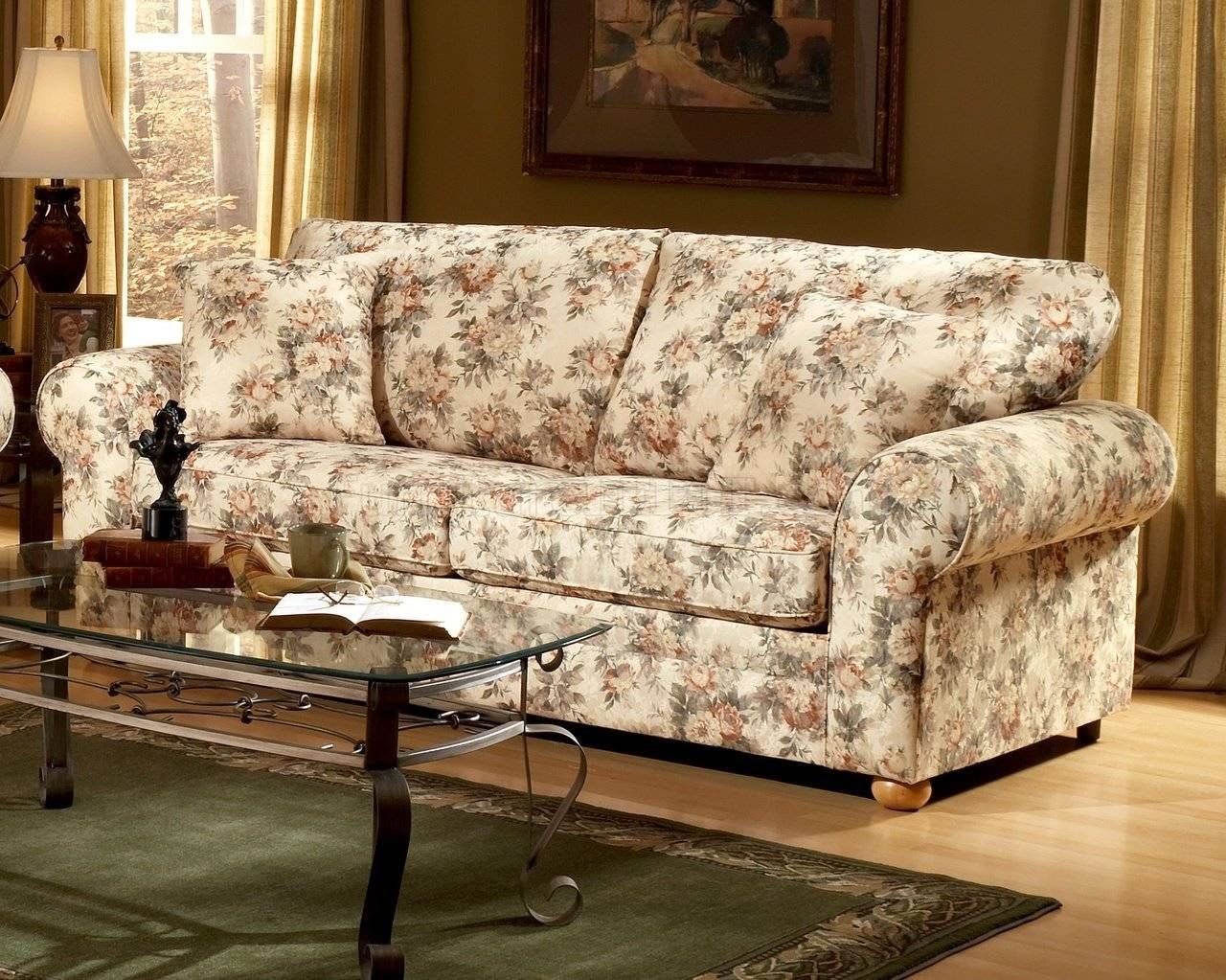 pattern-fabric-traditional-sofa-loveseat-set-throughout-floral-sofas