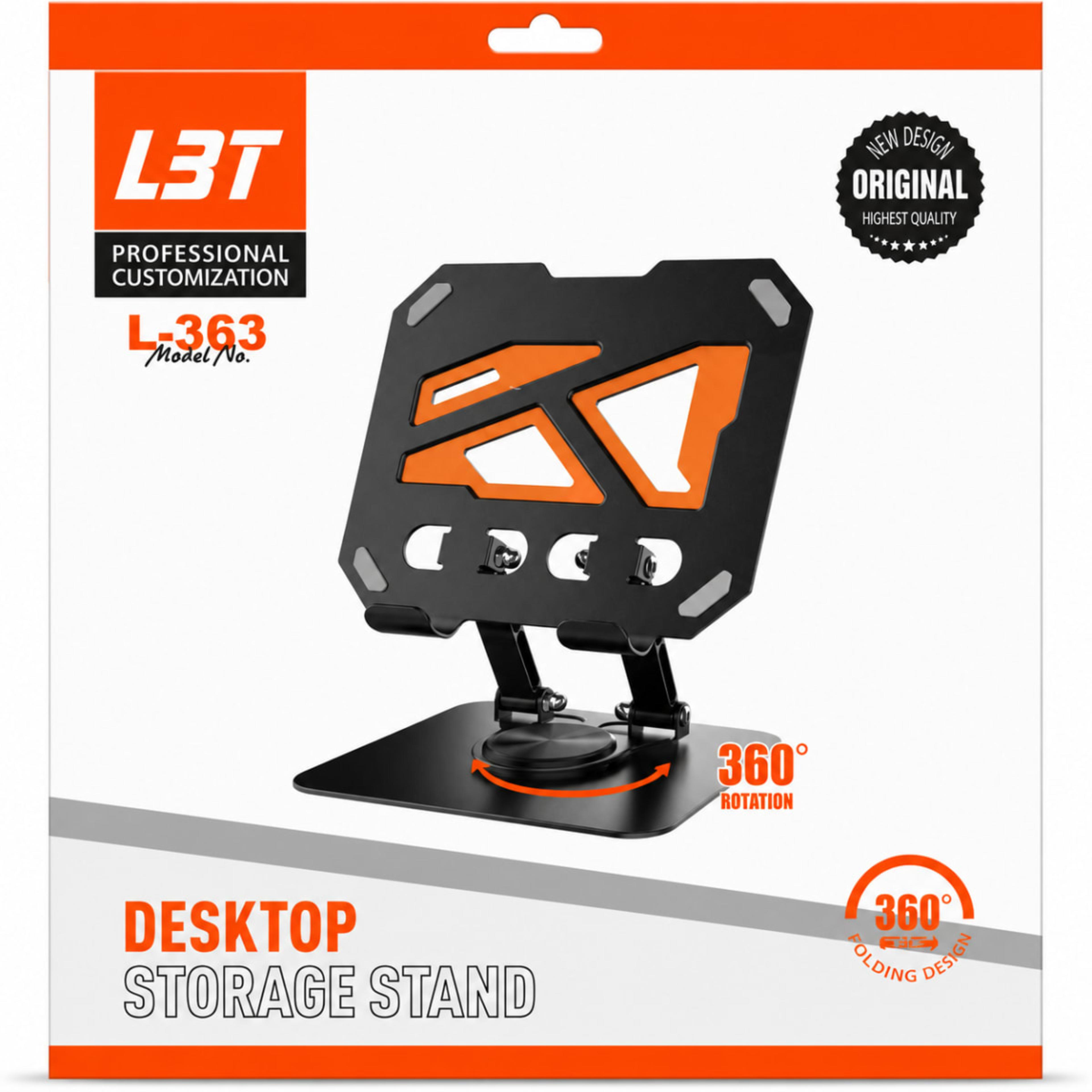 L3T L-363 – Support de Bureau Pliable et Rotatif à 360°