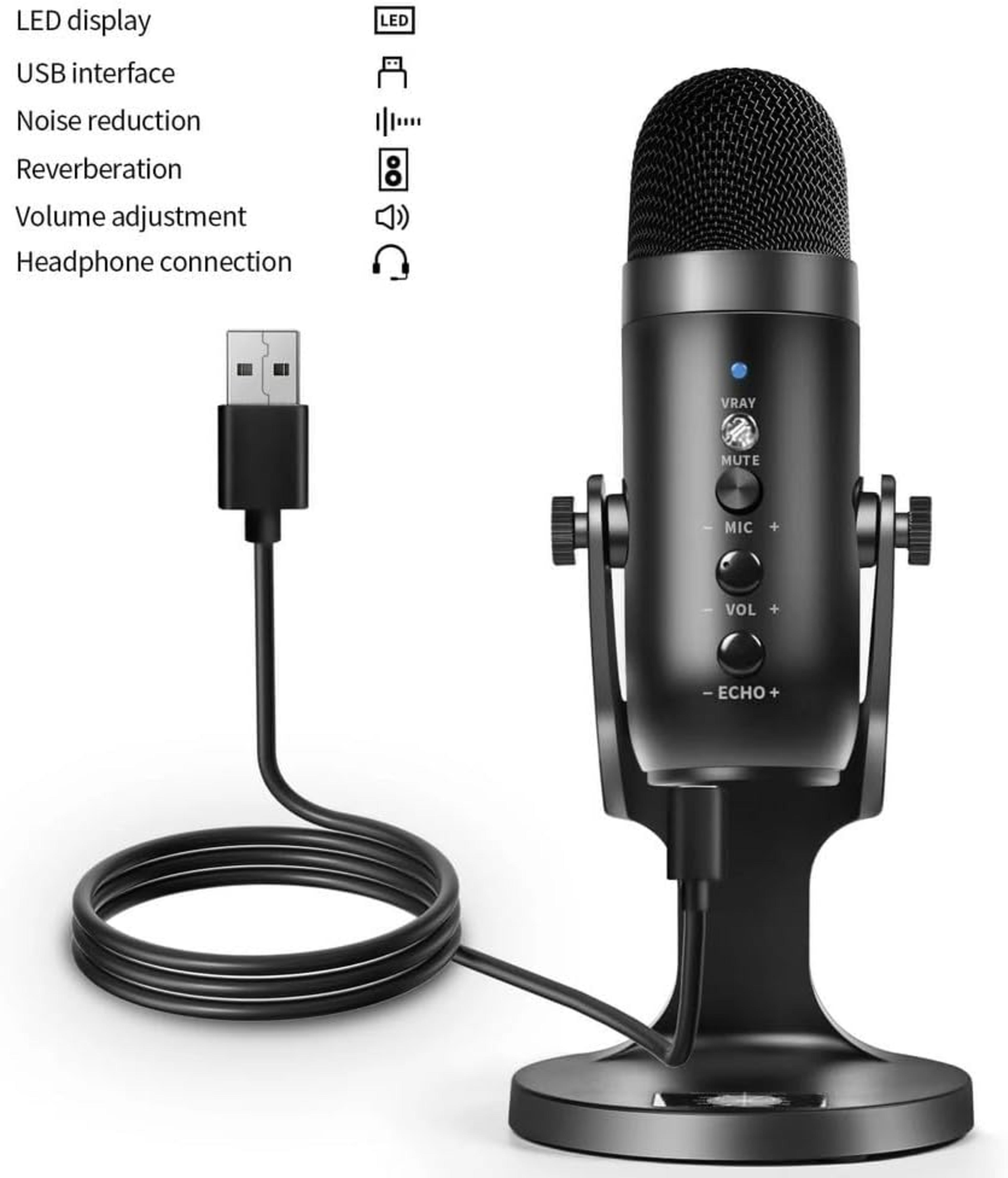 Microphone USB Jmary MC-PW8 