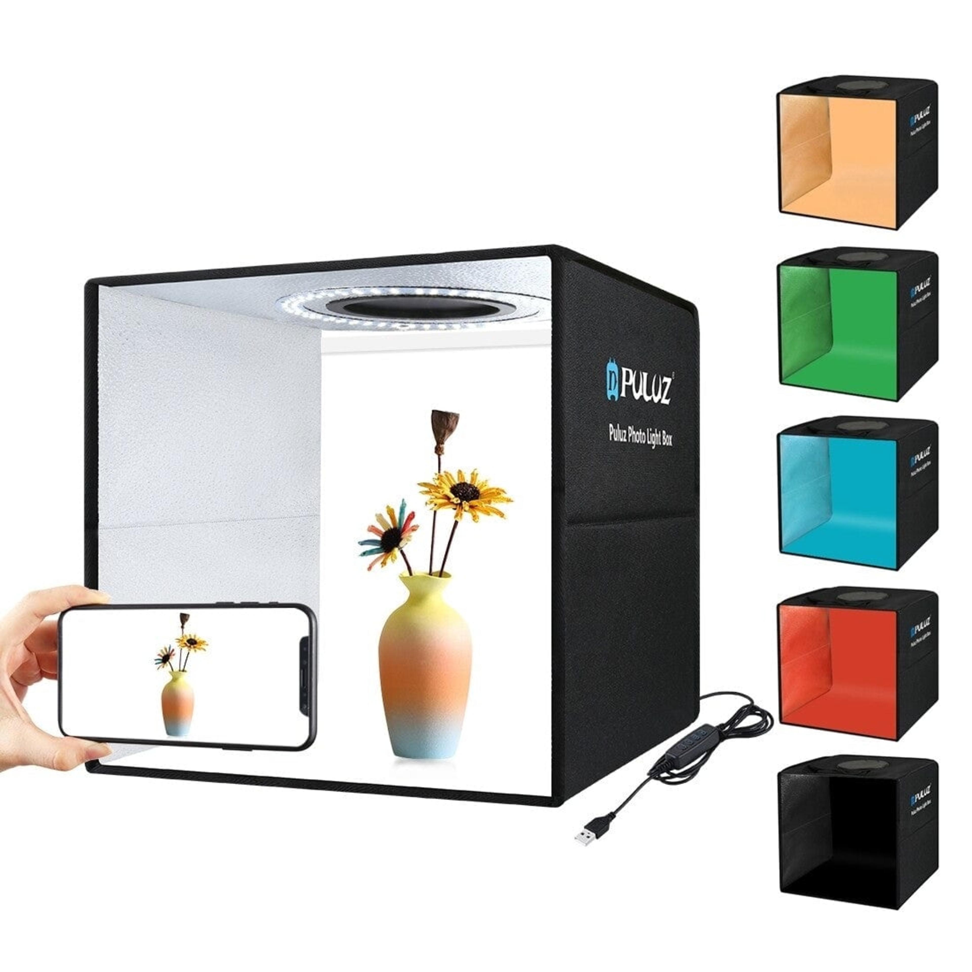 Puluz Cube Studio Photo LED 40cm USB-C Pliable