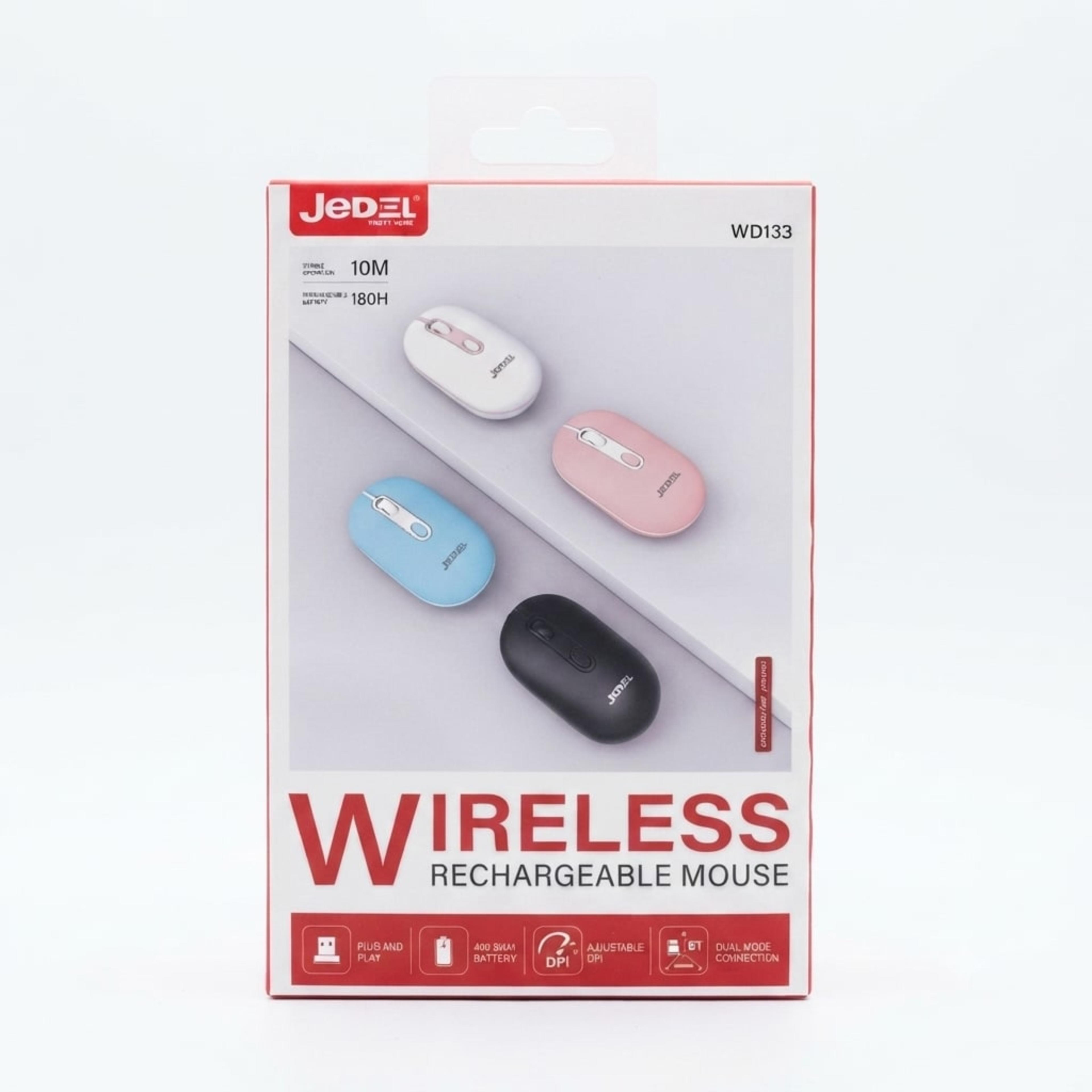 Jedel WD133 Souris Sans Fil Rechargeable Multicolore