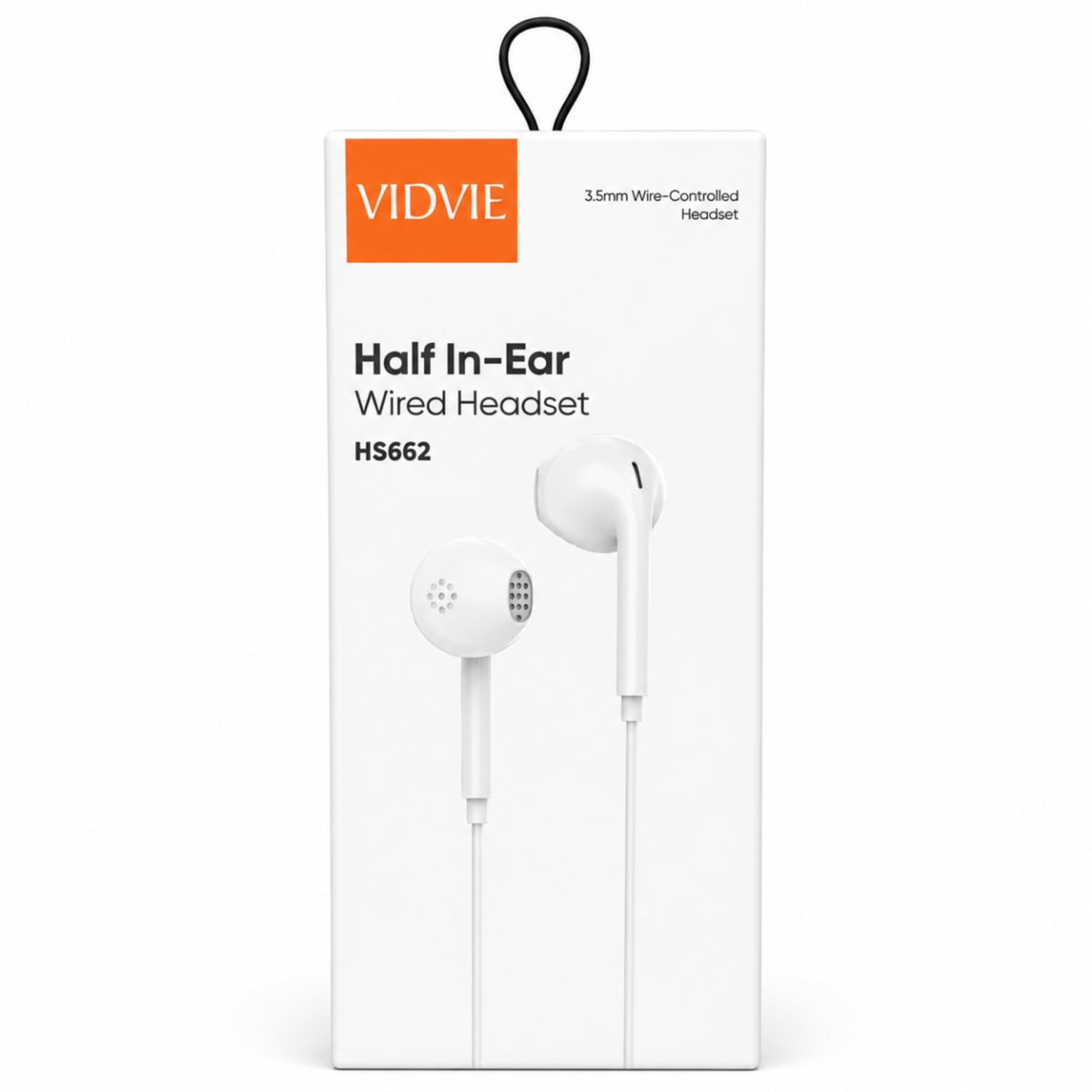 Vidvie HS662 Écouteurs Filaires Half In-Ear 3.5mm