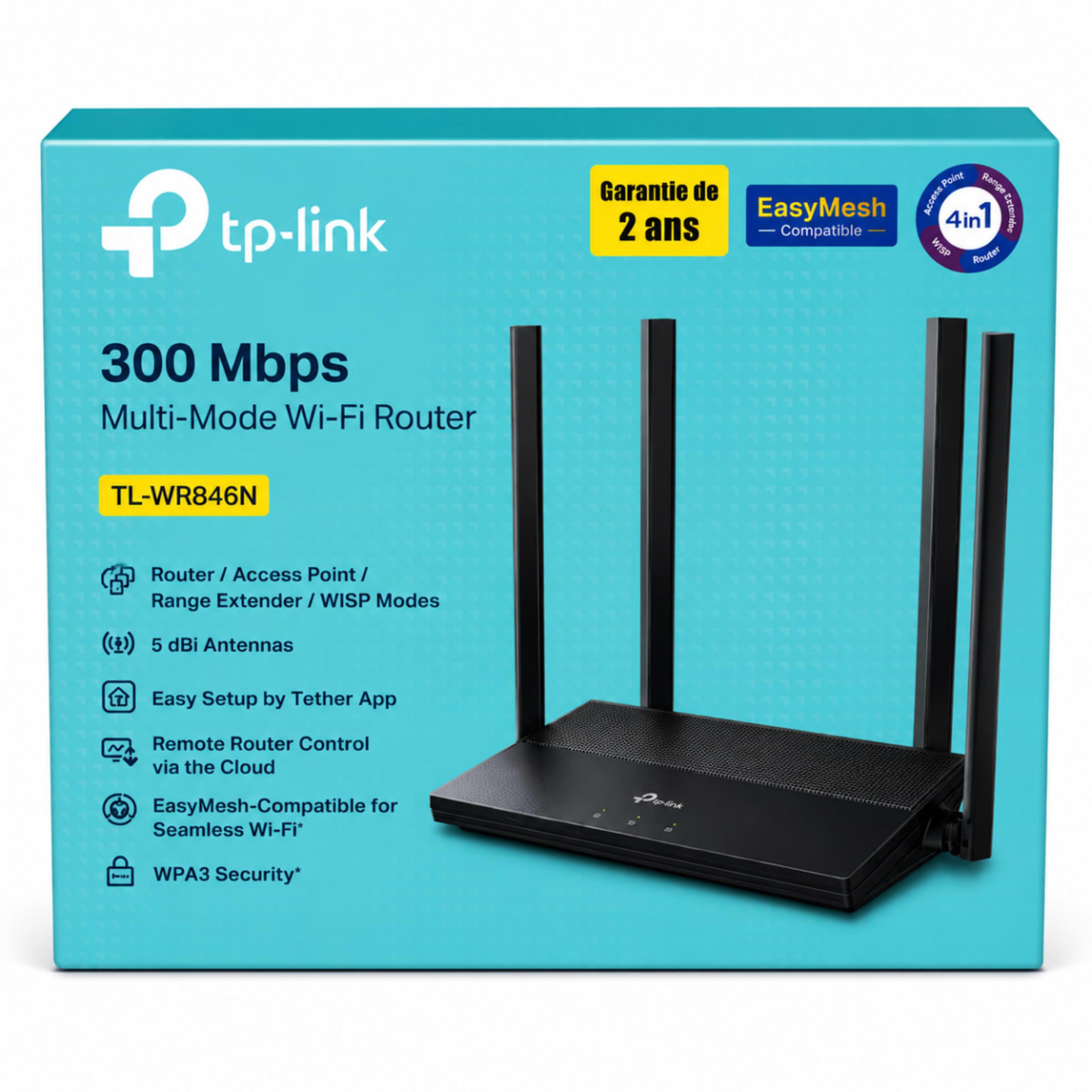 TP-Link TL-WR846N Routeur Wi-Fi 300 Mbps 4-en-1