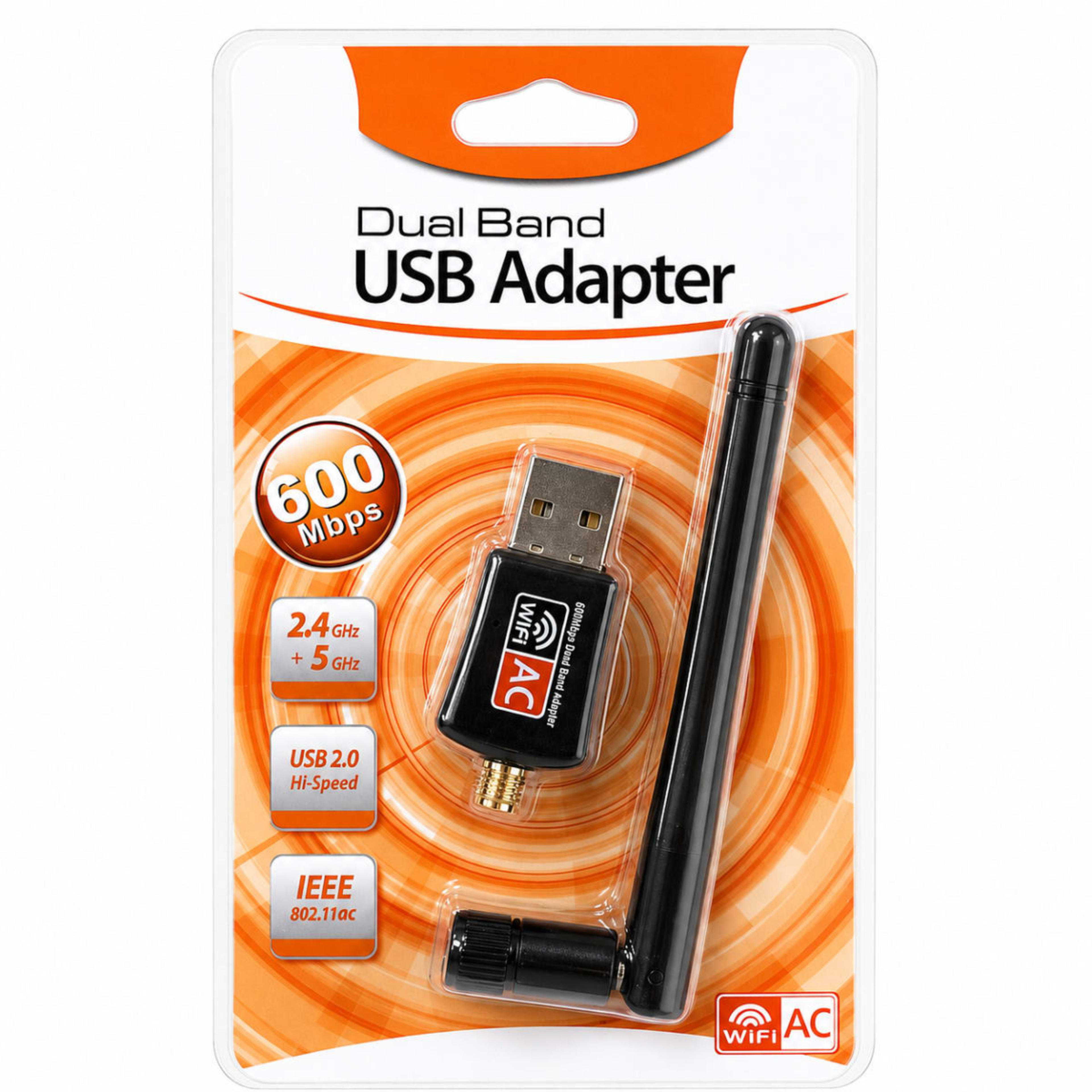 Adaptateur WiFi USB Dual Band AC600 avec Antenne