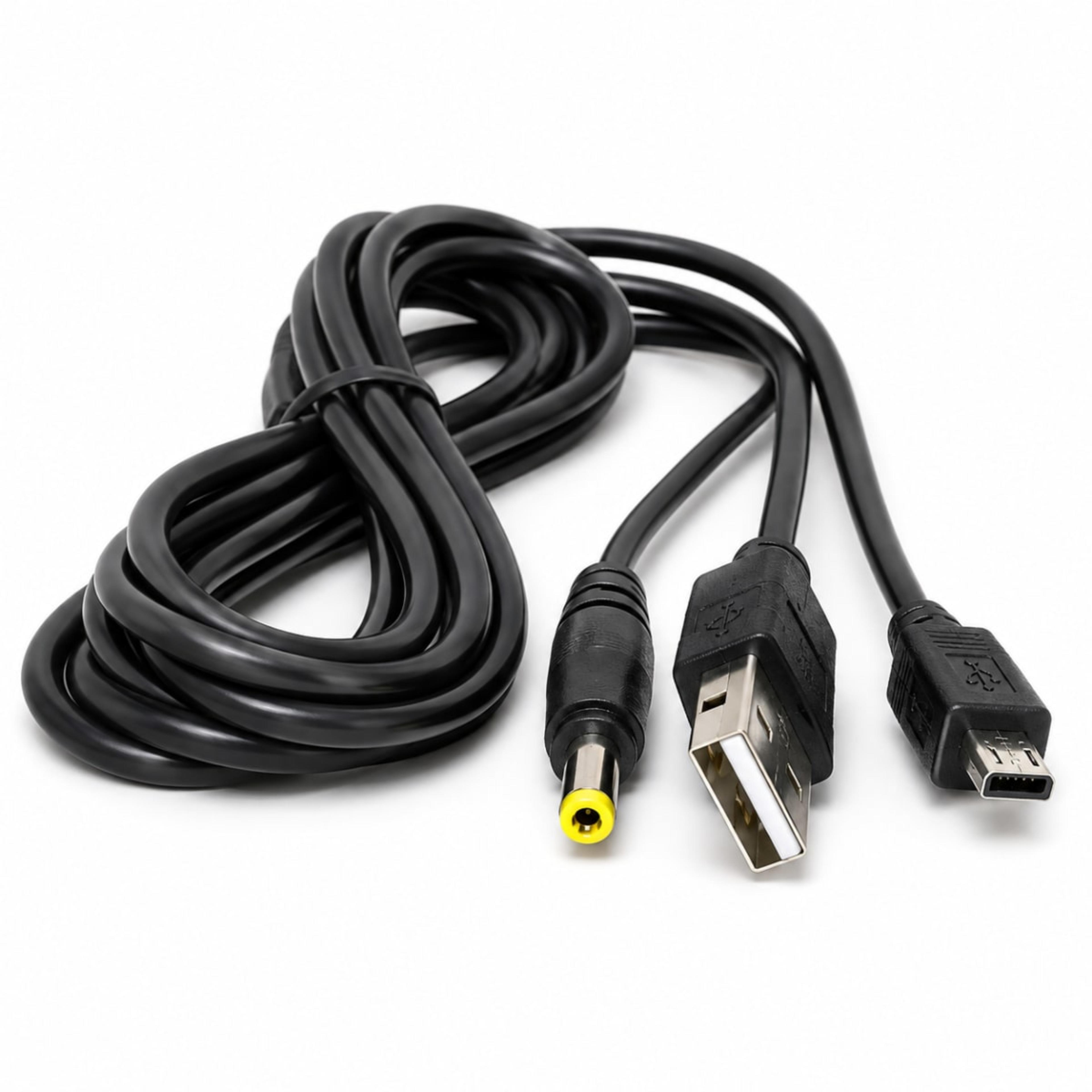 Câble 2-en-1 USB-A + DC Power pour PSP & Appareils