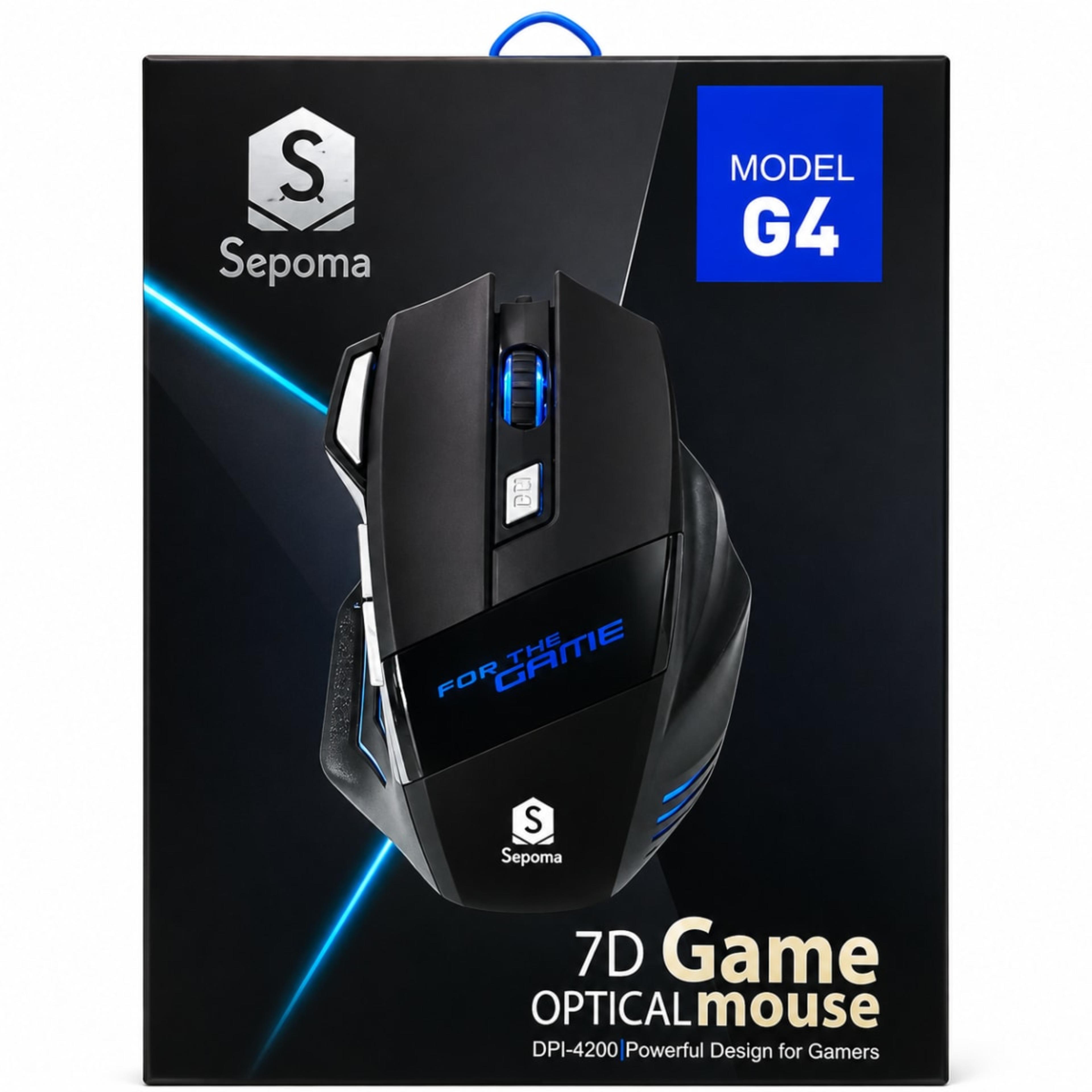 Sepoma G4 Souris Gamer Optique 7D DPI-4200