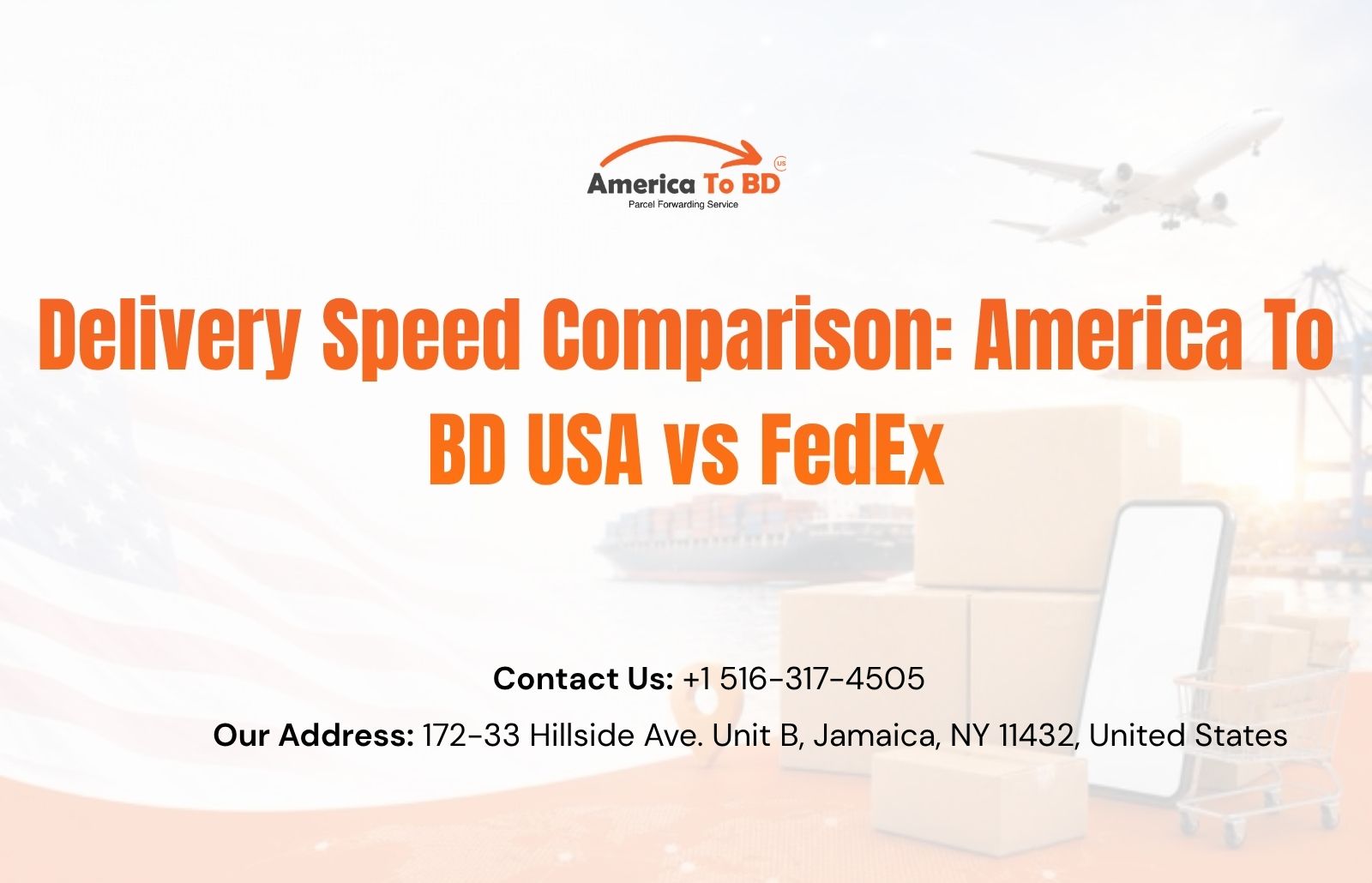Delivery Speed Comparison Of America To BD USA vs FedEx