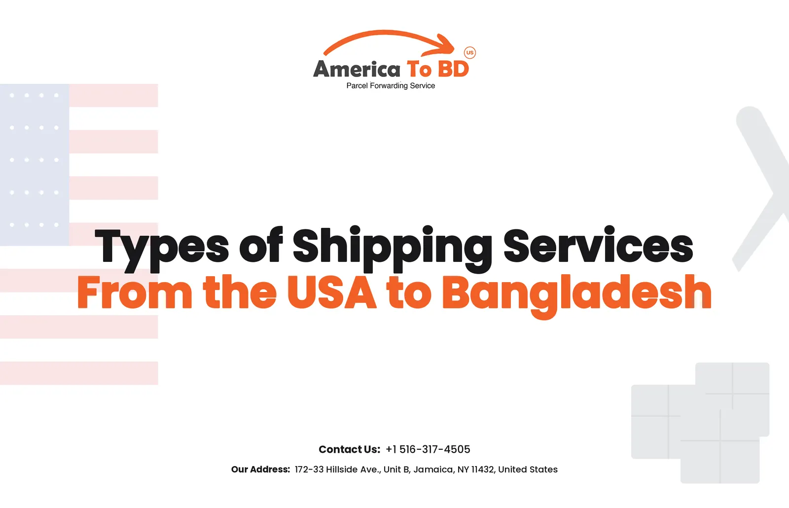 Types of Shipping Services from the USA to Bangladesh