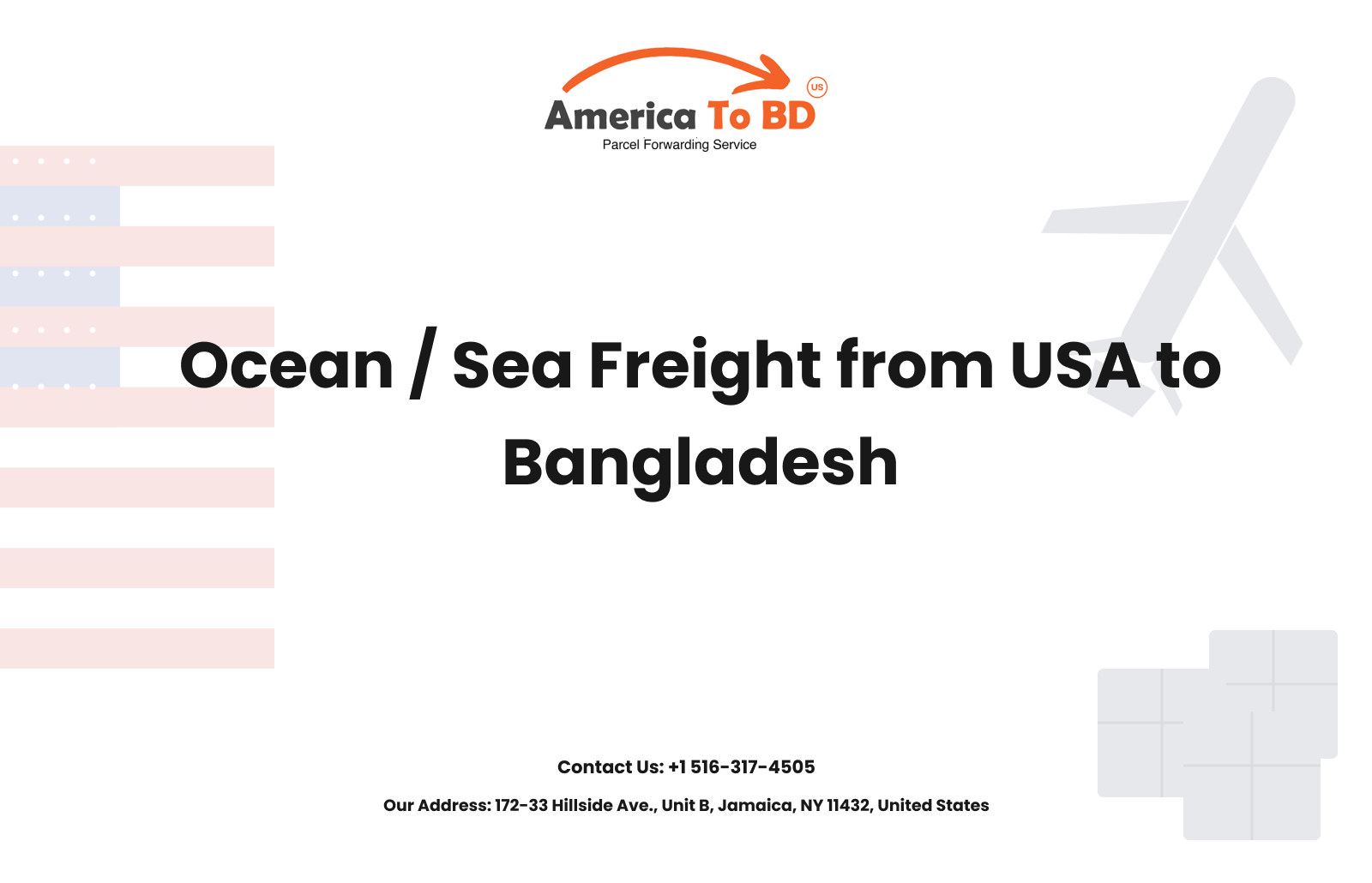 Ocean / Sea Freight from USA to Bangladesh Ocean / Sea Freight from USA to Bangladesh