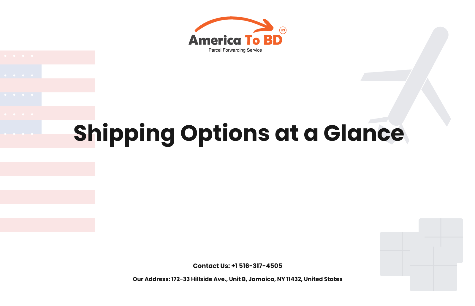Shipping Options at a Glance