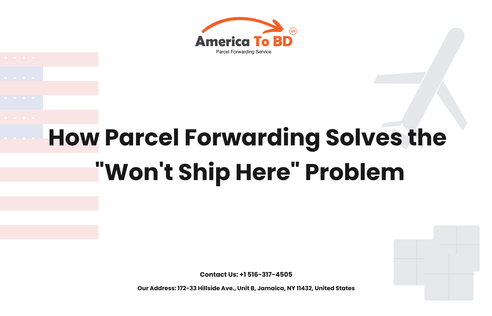 How Parcel Forwarding Solves the “Won't Ship Here” Problem