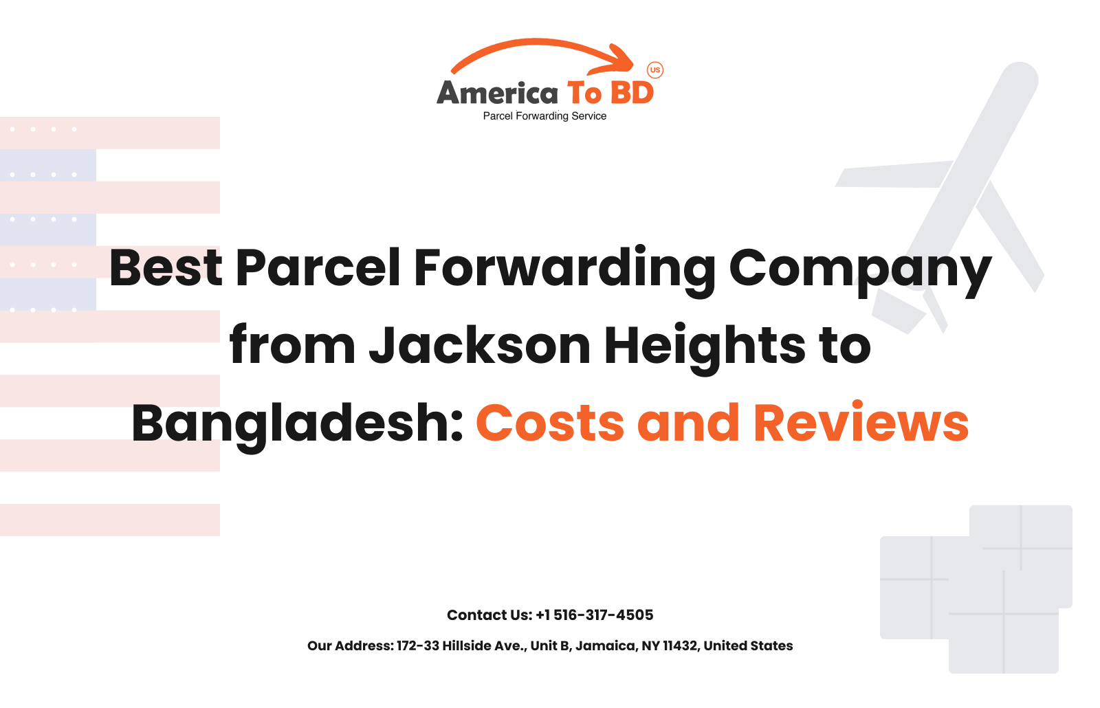 Who is the best parcel forwarding company jackson heights to bd 