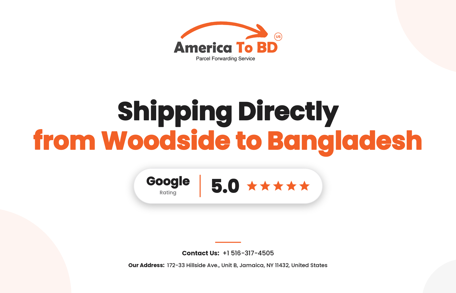 Best Parcel Forwarding Company from Woodside Queens to Bangladesh