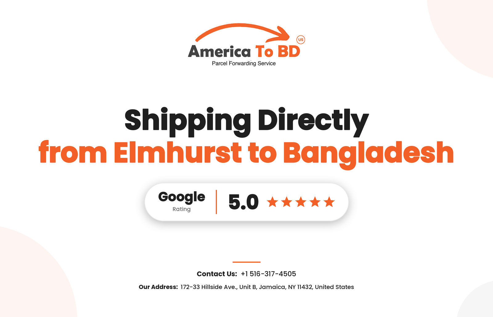 Parcel Forwarding Company from Elmhurst Queens to BD