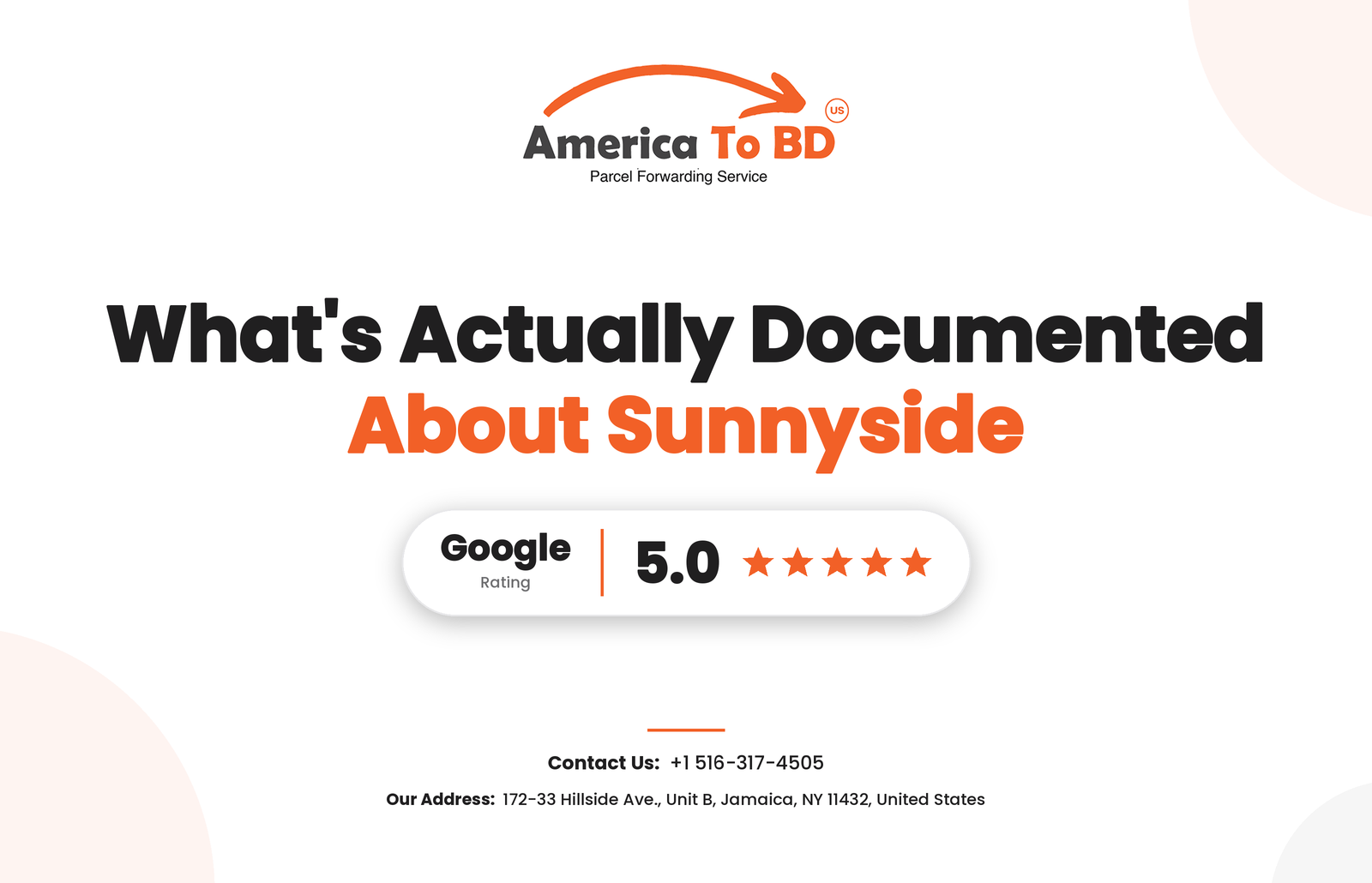 Best Parcel Forwarding Company from Sunnyside Queens to Bangladesh