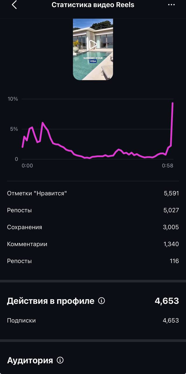 Detailed stats for the viral Reel