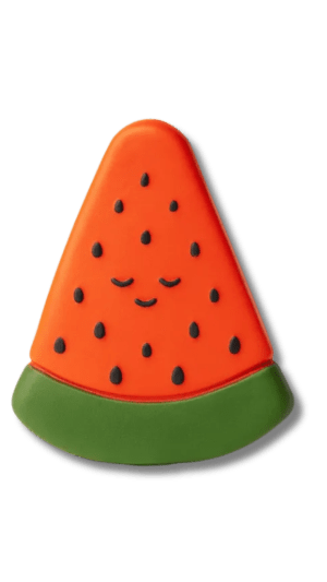 %100 doğal kauçuktan üretilmiş sevimli gülümseyen yüz ifadesiyle karpuz dilimi şeklinde bebek diş kaşıyıcı.