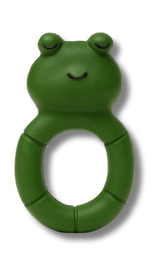 Yeşil kurbağa halkalı diş kaşıyıcı